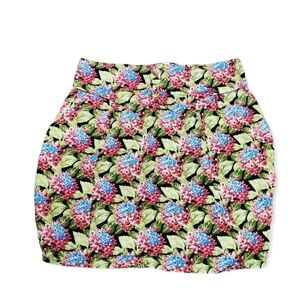 Floral Mini Pencil Cut Skirt